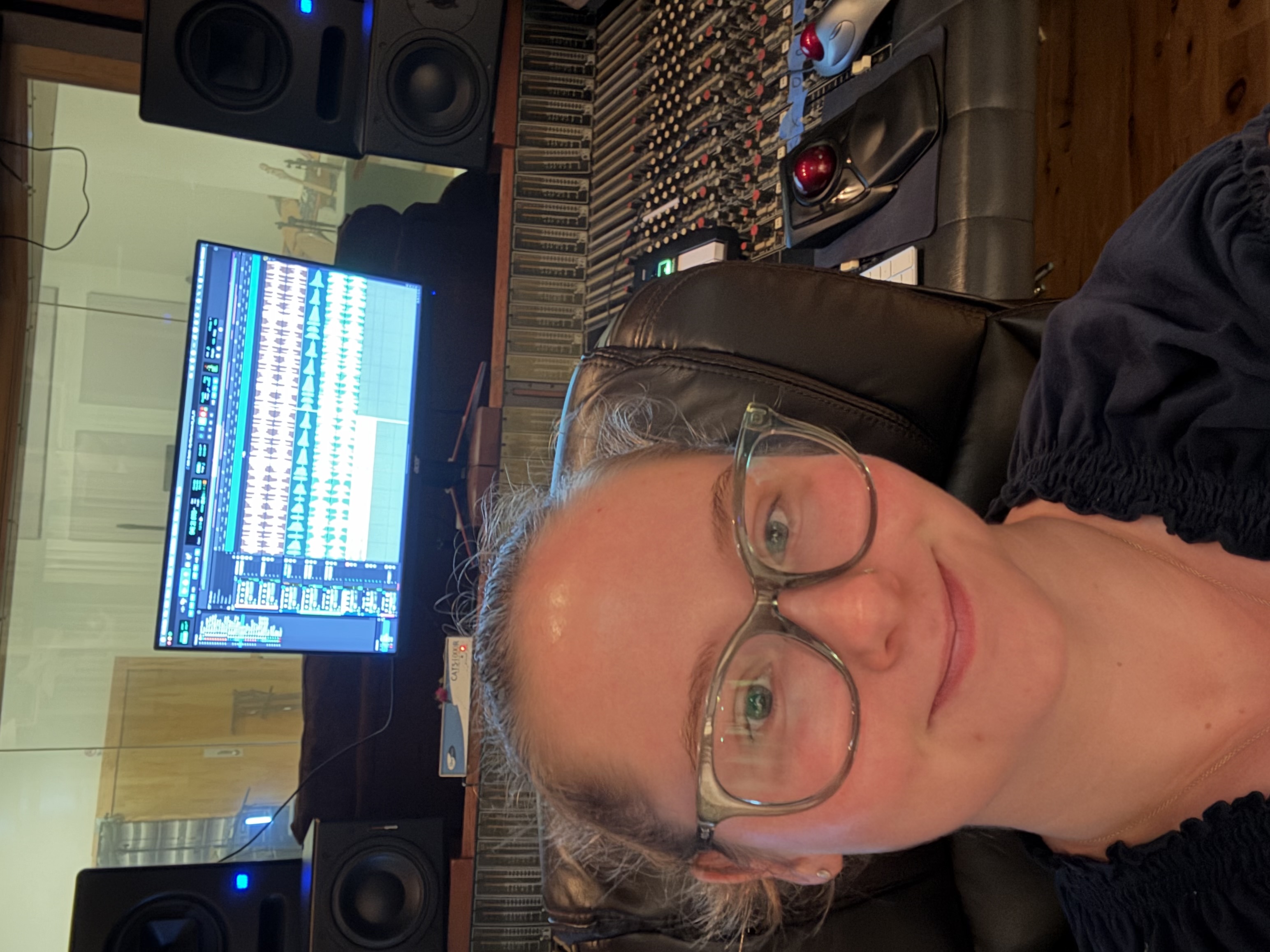 LeeAnna Graziano in the recording studio